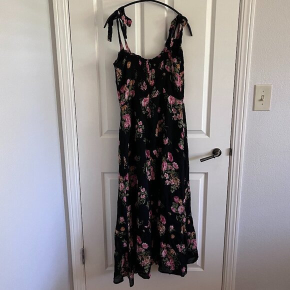 Reformation Black and Pink Floral Dress - Picture 3 of 5